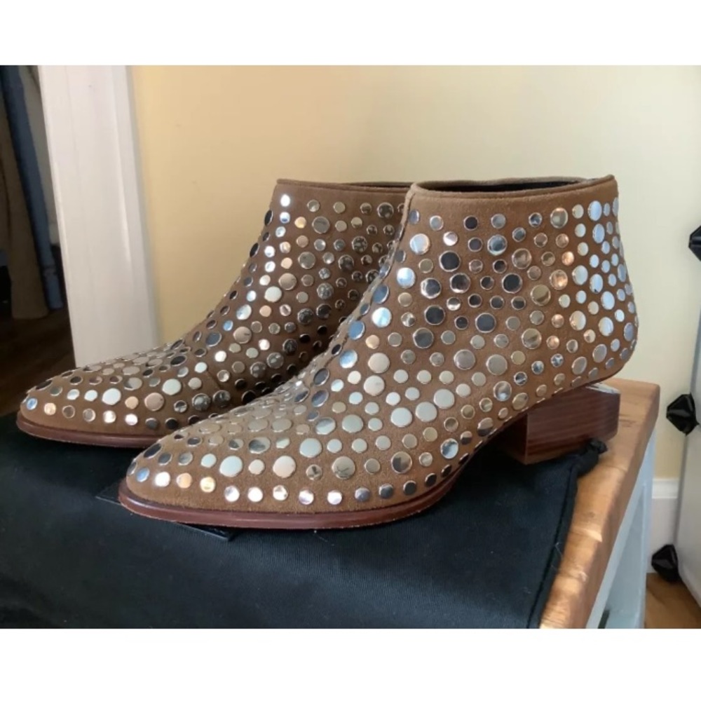 ✨ALEXANDER WANG✨Suede Studded Kori Booties - Picture 2 of 6